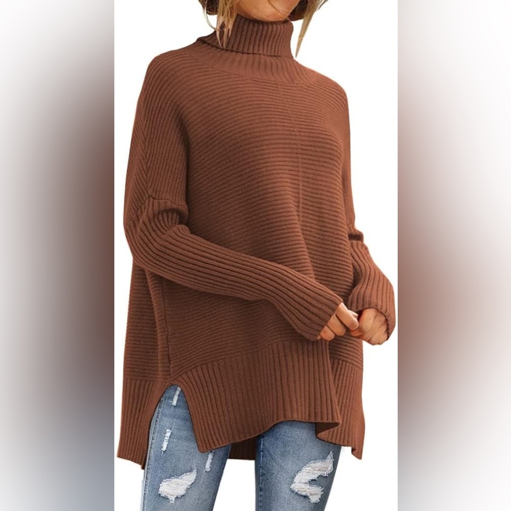 LILLUSORY Women’s Oversized Turtleneck